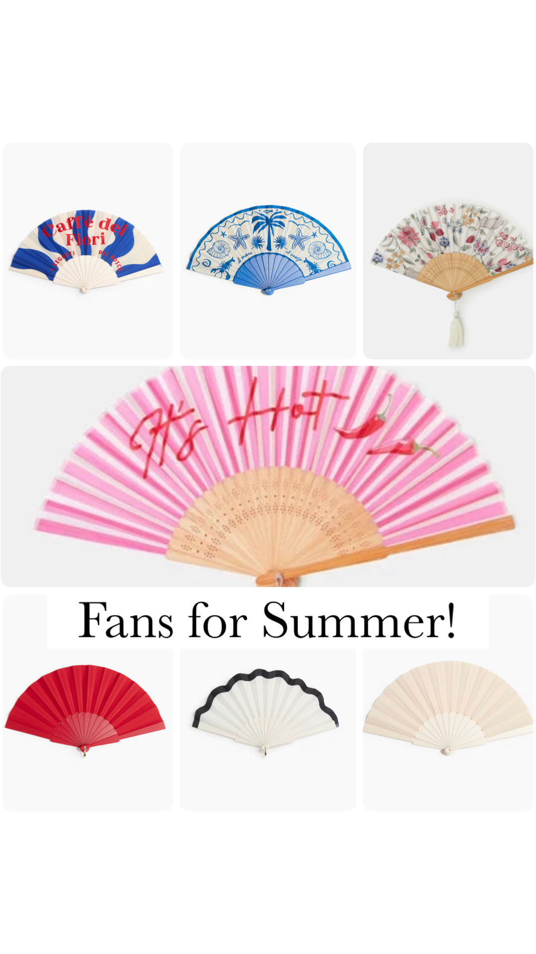 Here are some lovely fans from H&M and Accessorize & a small shoe horn from John Lewis as I’ve been mentioning really useful things I’ve been using on Instagram!

#LTKuk #LTKsummer #LTKfestival