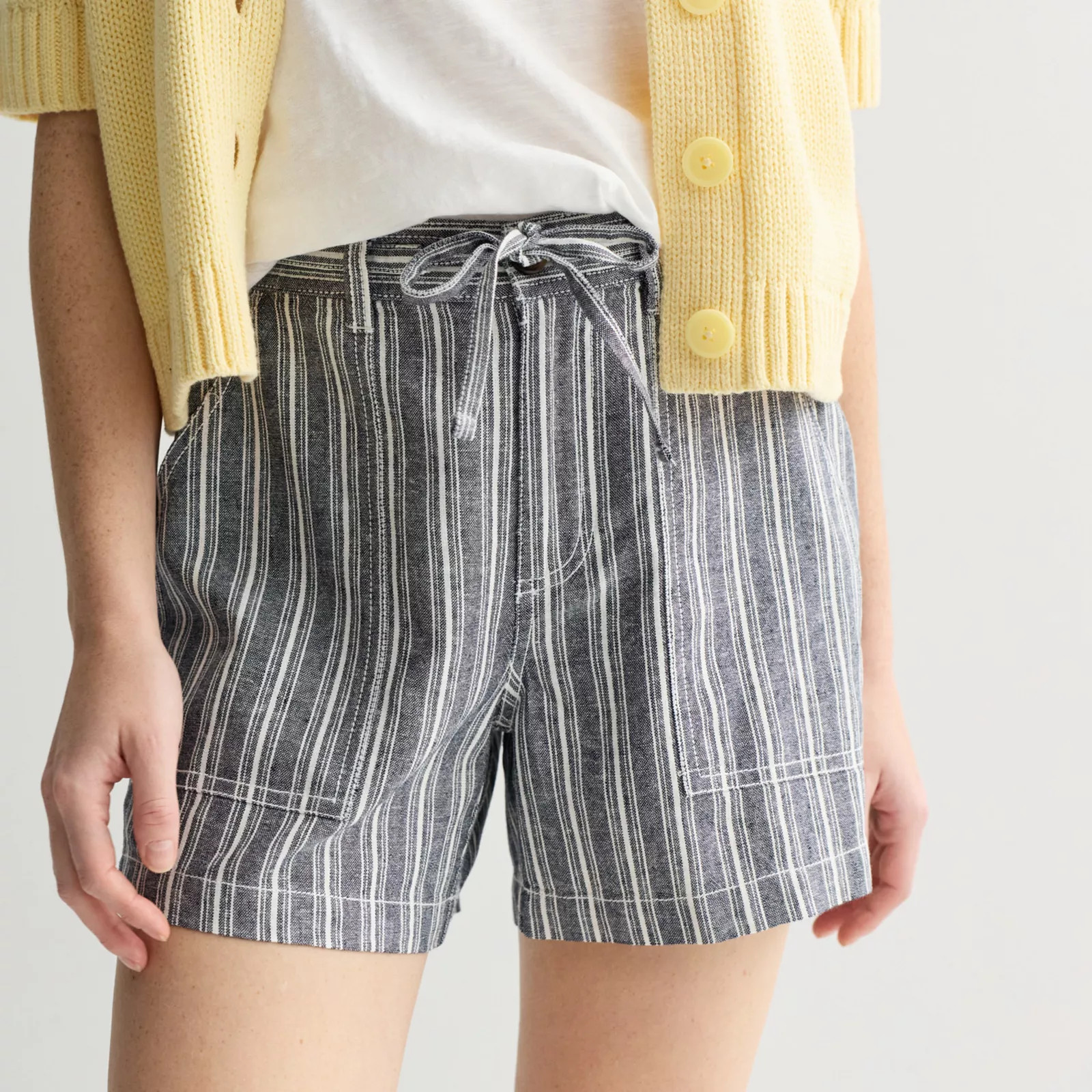 Women's Sonoma Goods For Life\u00ae Mid Rise Linen Shorts | Kohl's