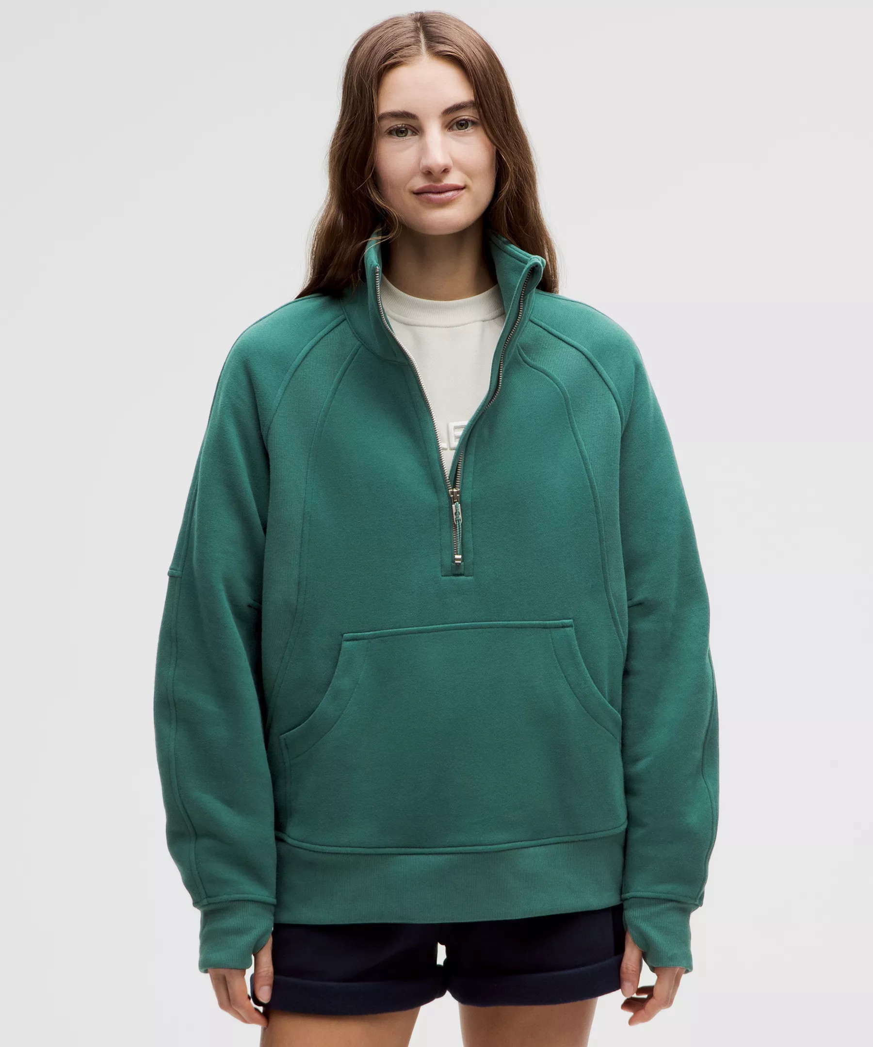 Scuba Oversized Funnel-Neck Half Zip *Long | Women's Hoodies & Sweatshirts | lululemon | Lululemon (US)