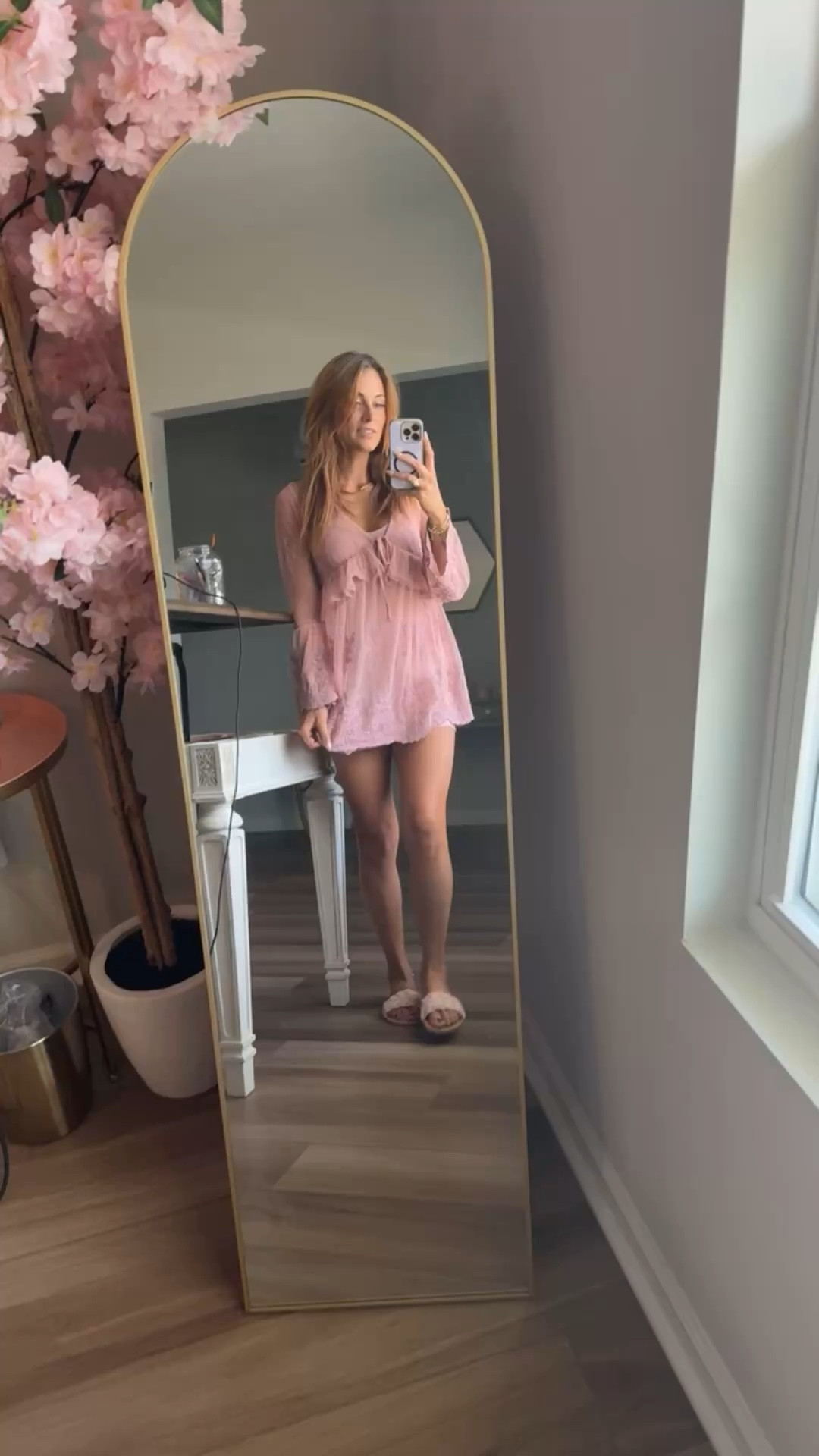 Perfect monochromatic baby pink outfit for the spring, love the lace details that go with the most comfortable baby pink slides from fitory 🩷

#LTKgrwm #LTKdayinmylife #LTKootd
