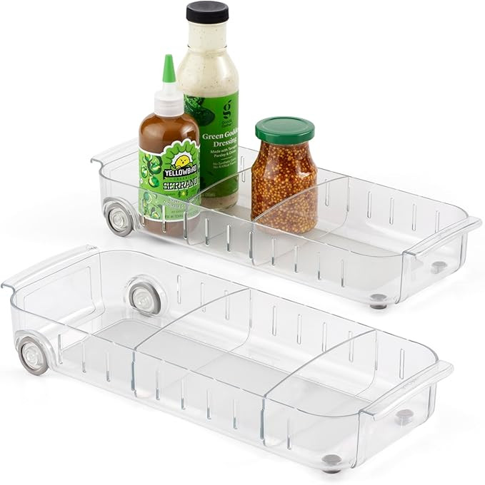 YouCopia RollOut Fridge Caddy, 6" Wide, Pack of 2 | Amazon (US)
