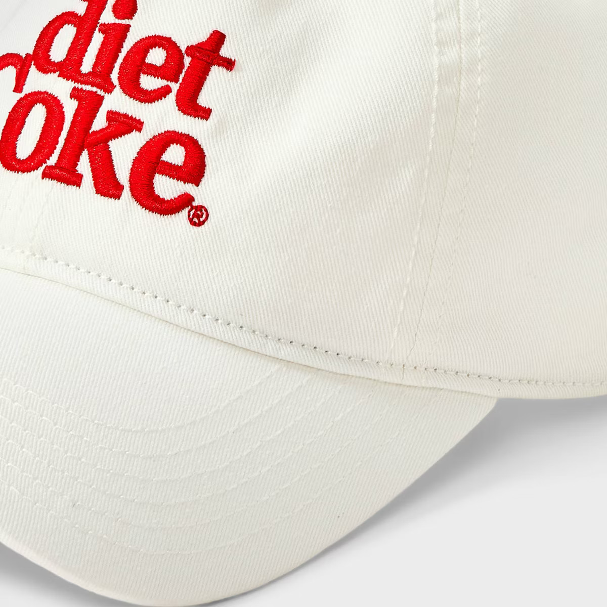 Women's Coca-Cola Diet Coke Cotton Baseball Hat - White | Target