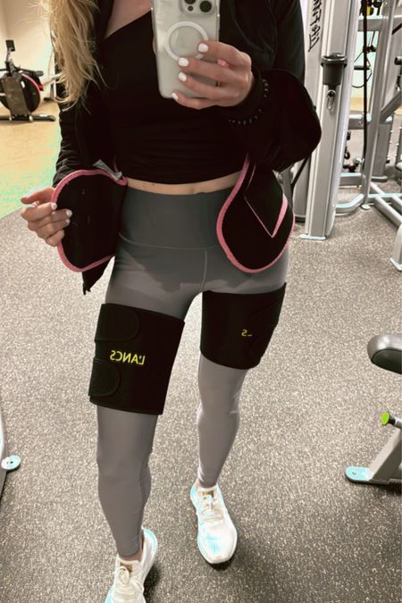 For the fitness buff on your list, my favorite waist wrap I use during cardio sessions is part of the Amazon cyber Monday deal! These provide targeted sweating in your mid section, as very clearly shown here 😆😆 I love this! And my thigh wraps too!

#LTKCyberWeek #LTKfitness #LTKHoliday
