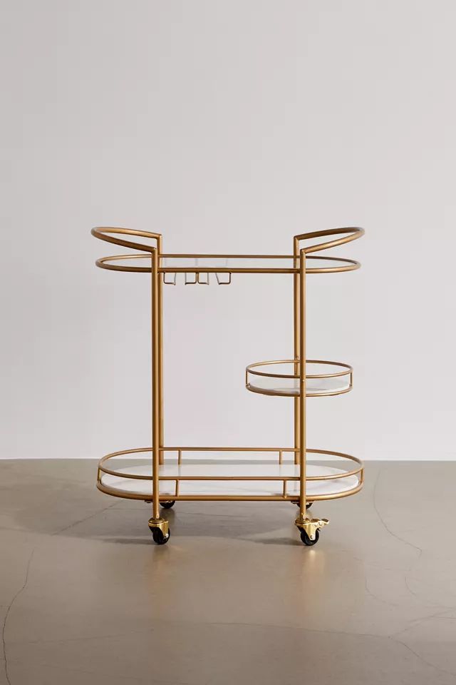 Colette Marble Bar Cart | Urban Outfitters (US and RoW)