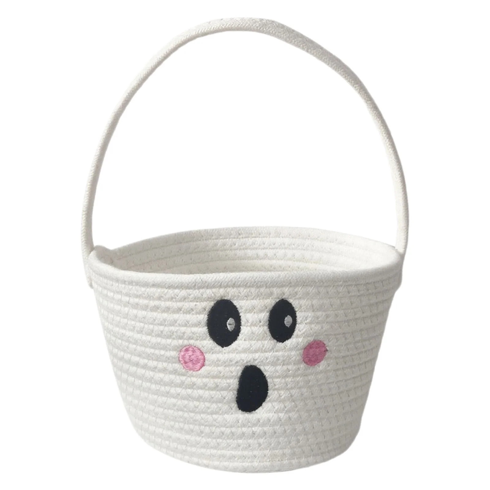 BinKFF Halloween Basket for Kids, Trick or Treat Basket, Cute Pumpkin Candy Bucket, Boo Spooky Small Baskets, Jack O Lantern Bags for Girls/Boys Gift Baskets Empty - Walmart.com | Walmart (US)