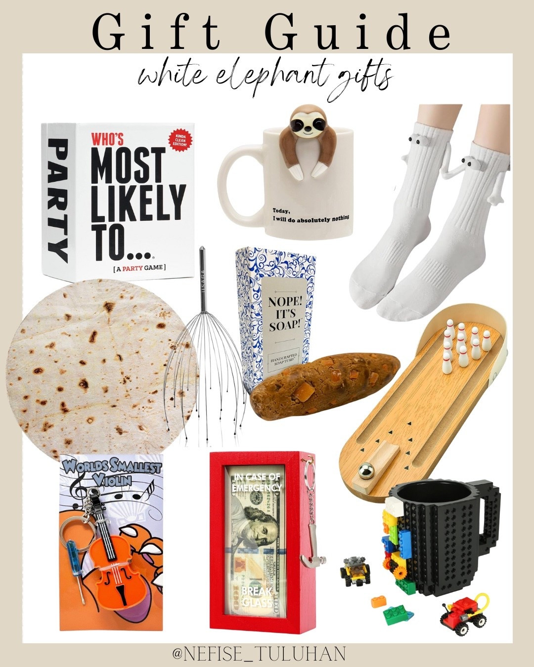 Gift Guide : White Elephant Gifts 🎁 


Funny gifts, white elephant gift, Amazon gifts, gifts under 50, Gift guide, gift guides, gifts for her, gift guide for her, gift guide for him, gifts for him, holiday gifting, holiday gifts, gift ideas, gift ideas for her, holiday gift, holiday gift guide, holiday gift guides, gift, gifts, holiday season, Christmas, holiday gifts 2025, gifts for home, gifts for men, gifts for the host, gifts for colleagues, unique gifts, unique gifts for her, unique gifts for him, stocking stuffers

#LTKFindsUnder50 #LTKHoliday #LTKGiftGuide