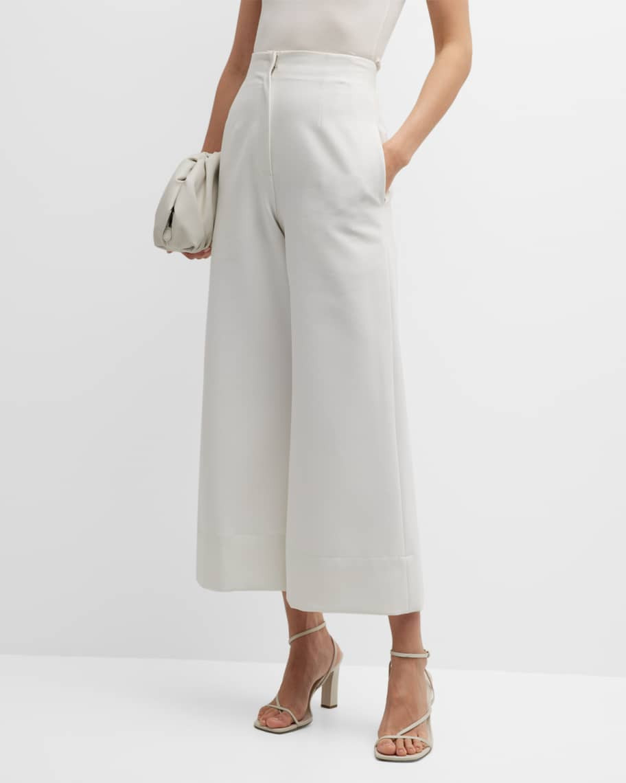 Lela Rose High Rise Wide-Leg Pants | Neiman Marcus
