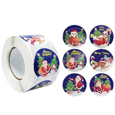Wrapables Christmas Stickers Label Roll, Christmas Sticker Labels for Sealing Cards, Envelopes, Gift Boxes, Gift Tags (500 pcs), Santa Claus | Target