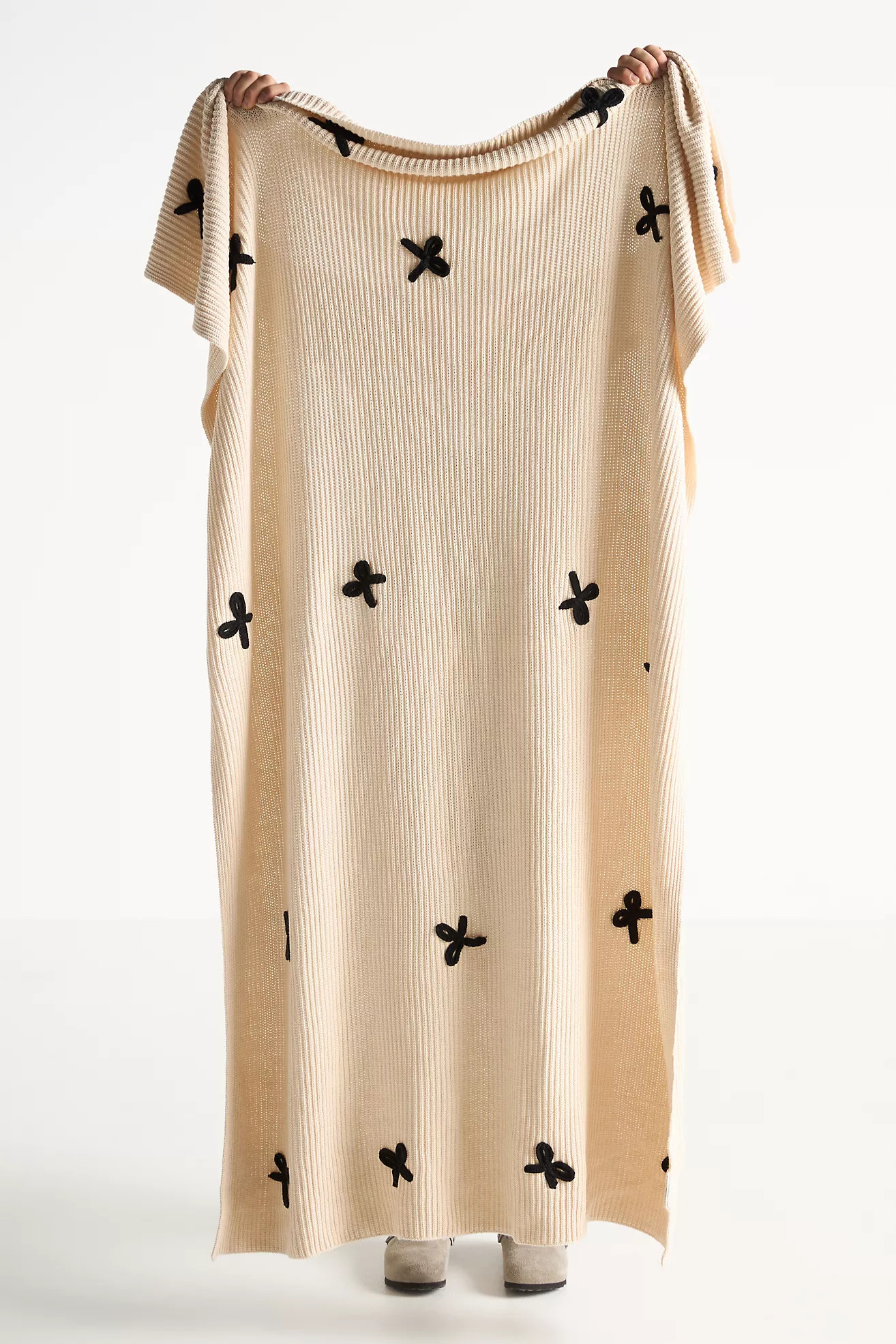 Icon Cotton Crochet Throw Blanket | Anthropologie (US)