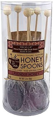 Melville Candy Lavender Honey Spoons, 8 Lollipop Stirrers, Complements Gourmet Treats and Beverag... | Amazon (US)