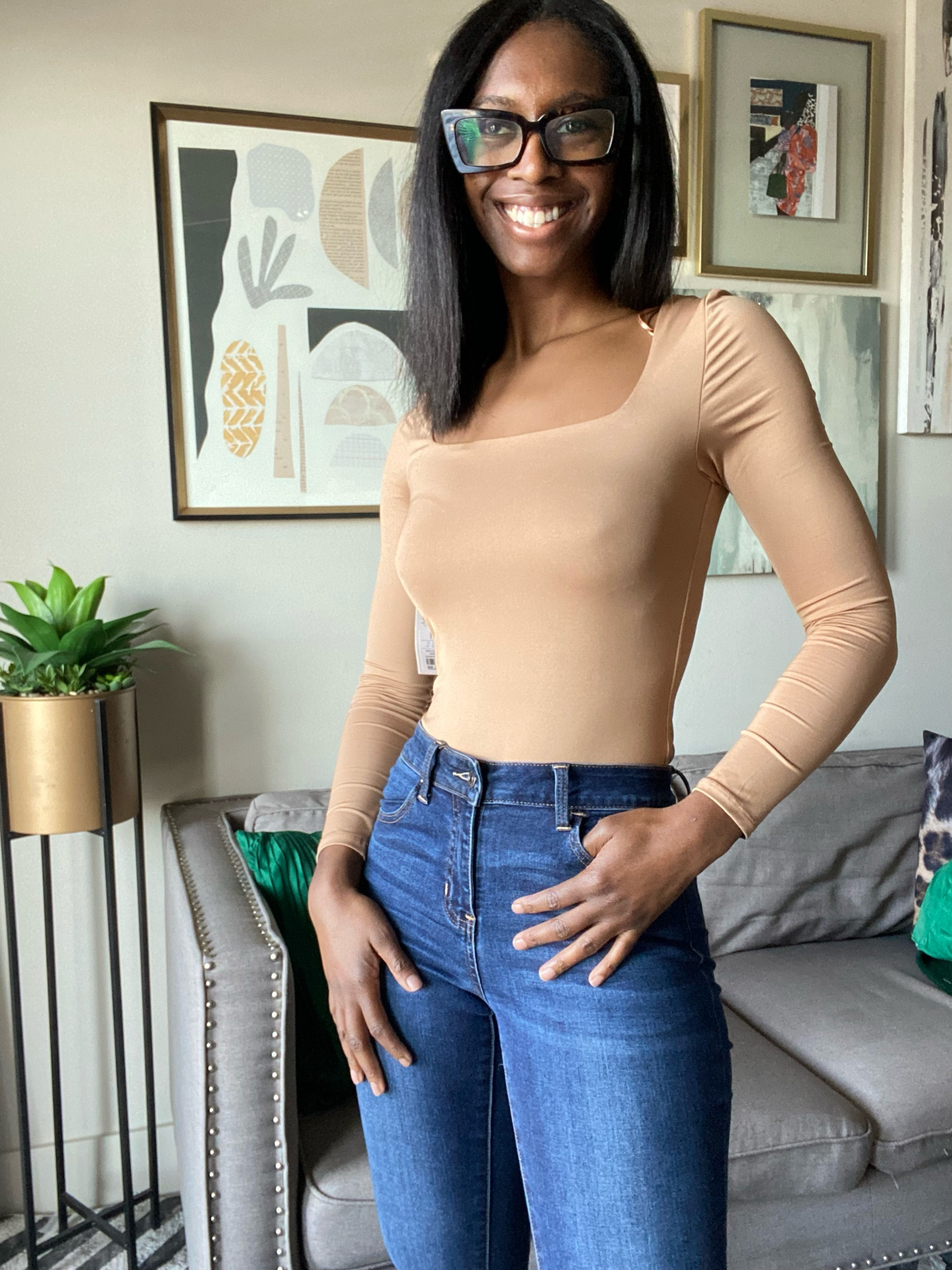 Thanksgiving outfit, Fall outfit, winter outfit,No gap jeans, skims dupe, skims dupe bodysuit, long sleeve bodysuit, contour bodysuit, affordable outfit, tan bodysuit, perfect fit jeans, no gap waist jeans, dark wash jeans, mid rise jeans, skinny jeans, skims bodysuit, bodysuit outfit, jeans and a cute top outfit, jeans and a nice top

#LTKstyletip #LTKunder50 #LTKSeasonal