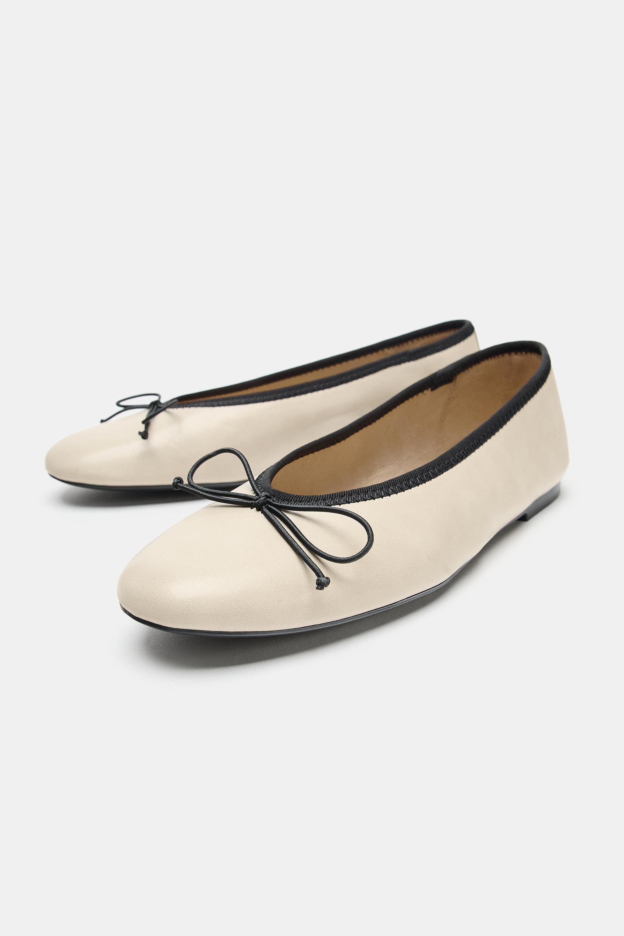 BOW FLAT BALLET FLATS | Zara Canada