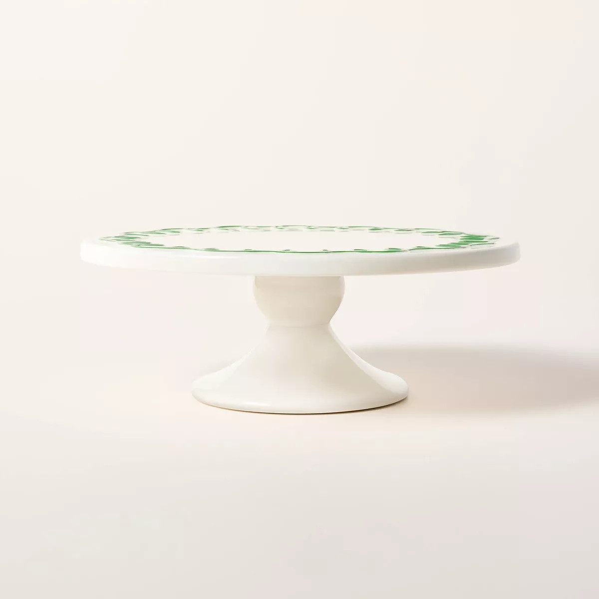 Ceramic Cake Stand Cream/Green - kate spade new york x Target | Target