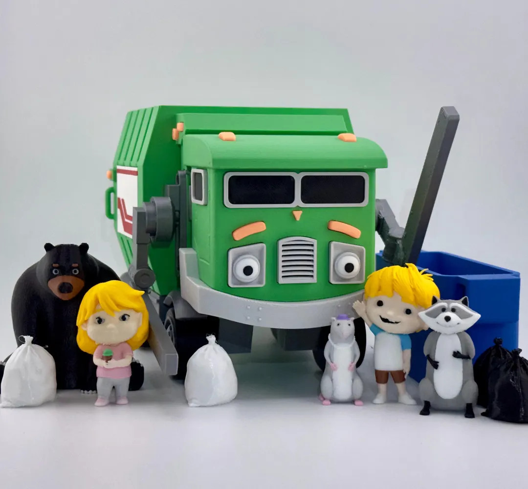 Handmade Trash Truck Toy With Functional Dumpster Arms and Wheels (includes Dumpster!) - Etsy | Etsy (US)