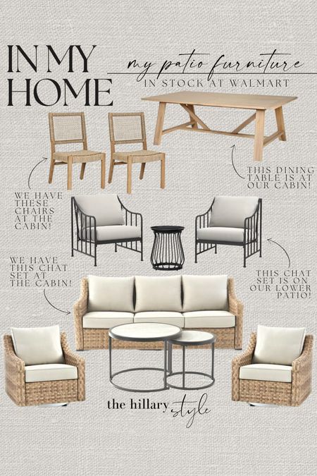 Walmart Outdoor: In My Home & Cabin! 

Each of these Outdoor Furniture pieces are essentials to our Spring and Summer Outdoor Living!  All are high quality, timeless, and long lasting pieces. 

Walmart, Walmart Home, Walmart Finds, Walmart Furniture, Walmart Outdoor, Outdoor, Outdoor Furniture, Outdoor Decor, Patio Season, Patio Furniture, Wicker Furniture, Chat Set, Dining Table, Look for Less, Cane Chairs, Dining Chairs, Coffee Table 

#LTKstyletip #LTKhome #LTKSeasonal