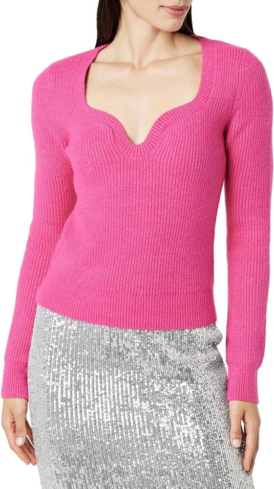 The Drop Women's Preston Ribbed Sweetheart Sweater | Amazon (US)