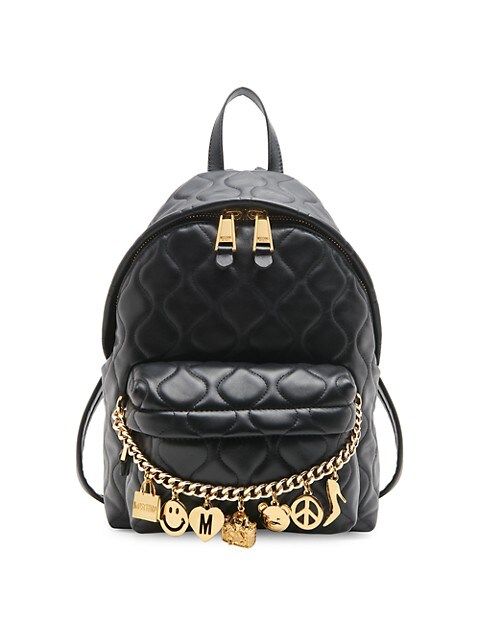 Leather Charm Backpack | Saks Fifth Avenue