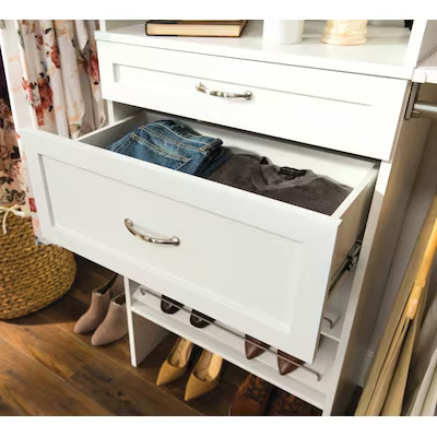 ClosetMaid BrightWood 25-in x 10-in x 13-in White Drawer Unit | Lowe's