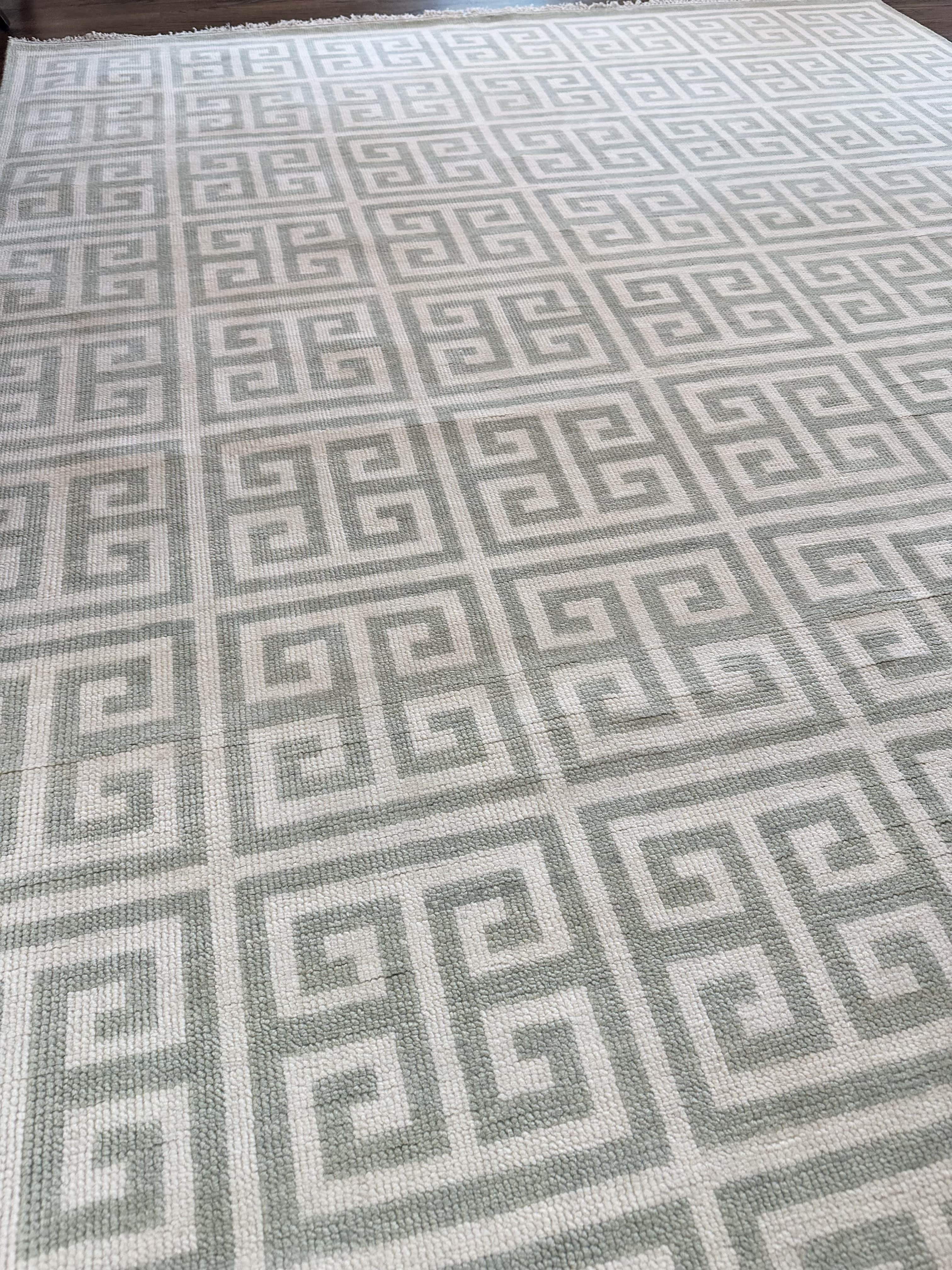 Delphi Green Modern Oushak | DFW Textile Sourcing