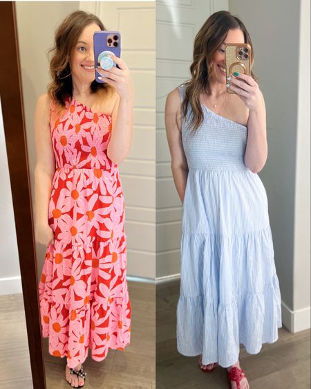 Spring dresses from Amazon. Same dress different pattern. One when I was a size Medium and now a size Small / XS.  I’m 5’6th for length reference. Very stretchy in bust and waste and flows. Has a slip underneath it so it’s not see through. 

Wedding guest | beach |vacay | resort|
Wedding guest dress 
Spring dress 
Amazon dress 
Easter dress
Mother day Dress 
Modest dress. 

#LTKstyletip #LTKSeasonal #LTKunder50