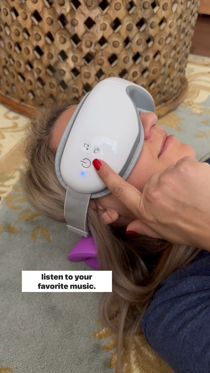 This eye mask massages the area around the eyes without pressing on the eyeball. It has a built in heating pad, it’s rechargeable and you can connect it to your phone to listen to your favorite music. It’s a great gadget if you’re looking for new ways to relax. 

heated eye massager, eye massager with heat, relaxing self-care routine, gifts for her, stress relief gift idea, Christmas gift for sister, wellness gift idea, cozy holiday gift

#LTKHome #LTKFamily #LTKGiftGuide