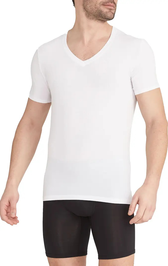 Tommy John 2-Pack Second Skin Stay Tucked Deep V-Neck Undershirt | Nordstrom | Nordstrom