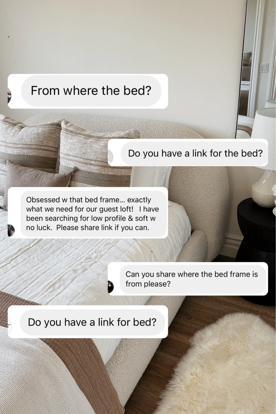 My bed is currently 20% off with code SAVE✨