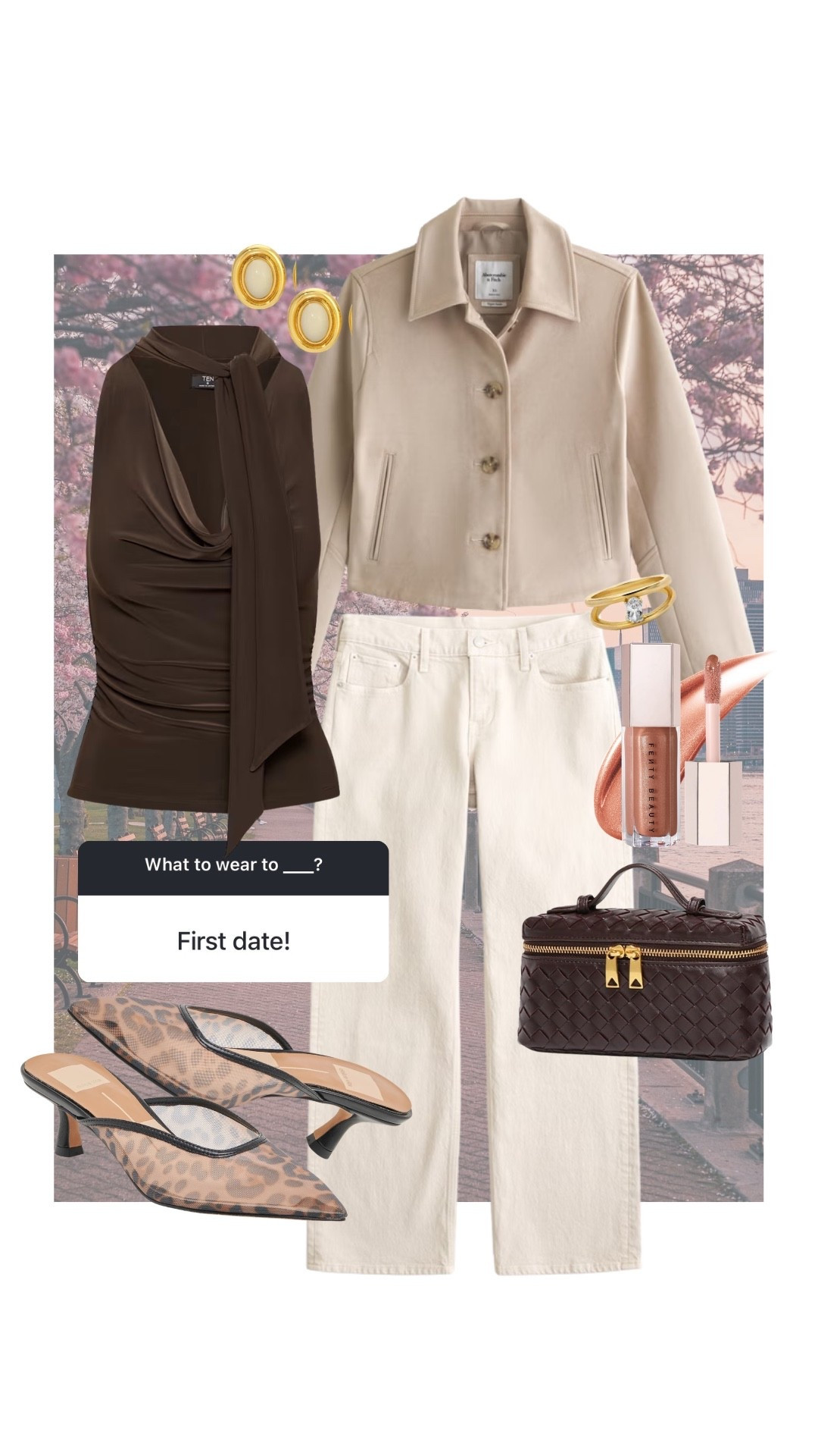 What to wear on a first date! Code KATHLEEN20 for a discount on earrings and ring! #kathleenpost

#LTKootd