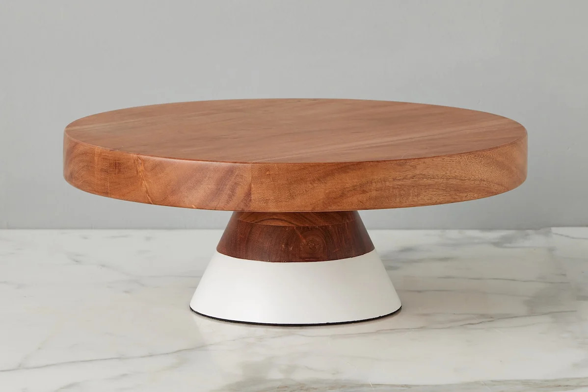 Mod White Cake Stand, Medium | etúHOME