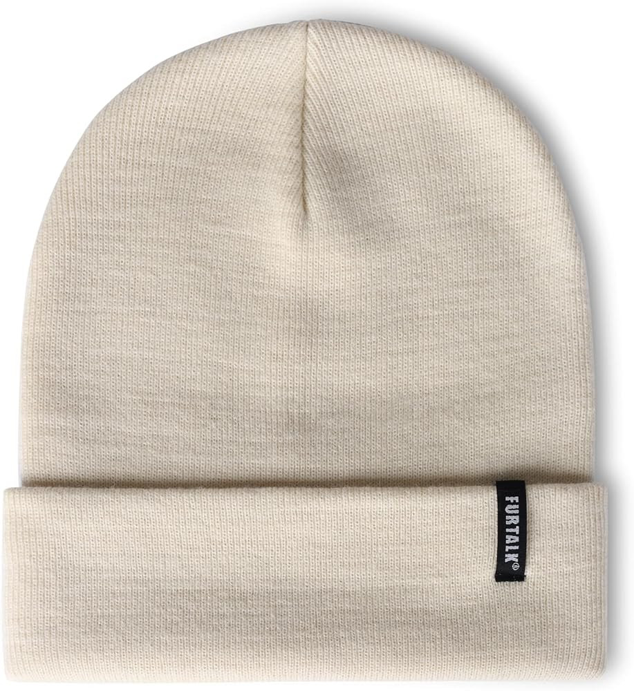 FURTALK Womens Knit Beanie Hat Acrylic Winter Hats for Women Men Soft Warm Unisex Cuffed Beanie... | Amazon (US)