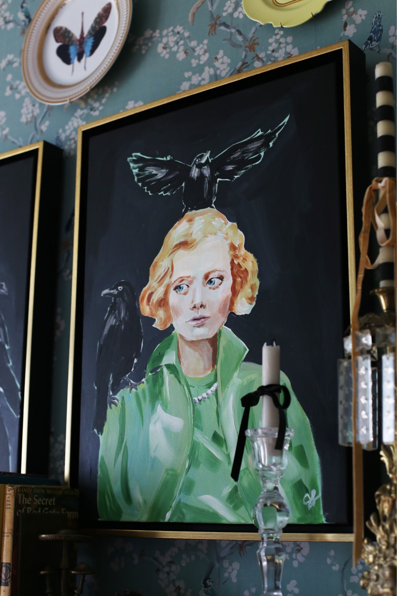 These portraits are perfect for spooky fall!!! This is Daphne du Maurier, an English novelist who wrote the short story “The Birds” which inspired Alfred Hitchcock’s iconic movie by the same name.✨ 🐦‍⬛

#LTKSeasonal #LTKHome #LTKstorytime