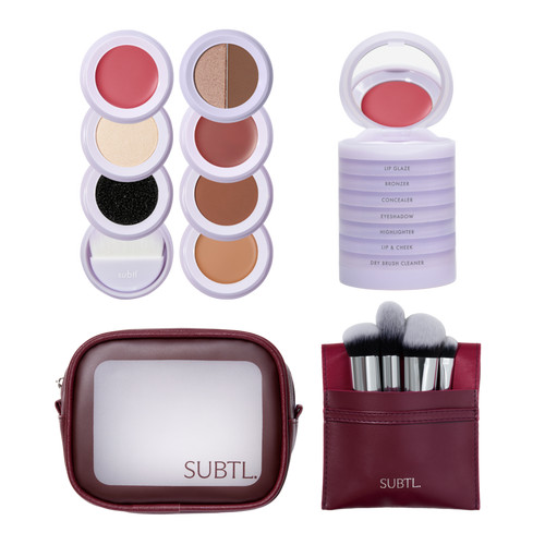 7-in-1 Full Face Makeup Stack with Brush Set and Travel Bag | Ulta