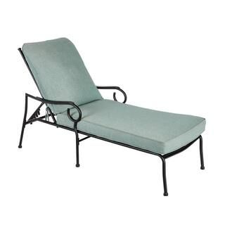 Amelia Springs Outdoor Chaise Lounge with Spa Cushions | The Home Depot
