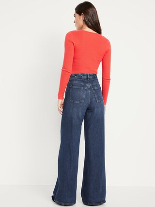 Extra High-Waisted Super Wide-Leg Jeans | Old Navy (US)