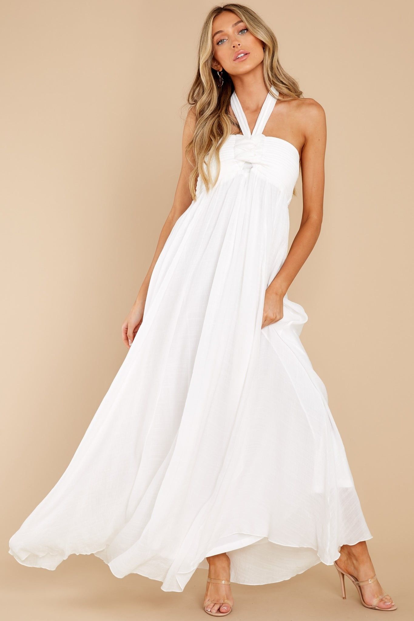 Dream Of You White Maxi Dress - Honeymoon Dress | Red Dress 