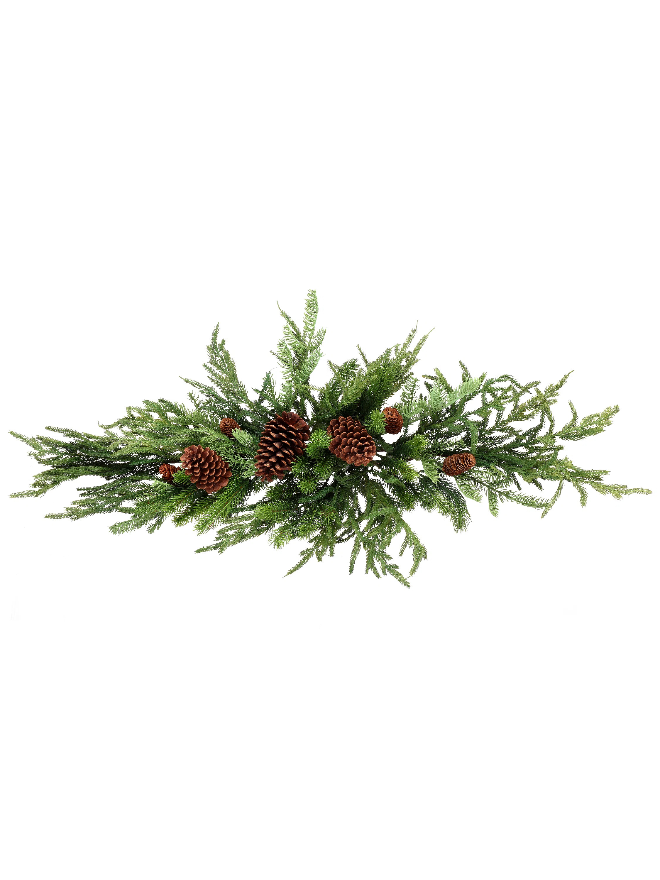 Real Touch Norfolk Spruce and Juniper Swag | Wayfair North America