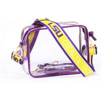 Lsu Tigers Clear Purse With Strap, Geaux Tigers - Licensed, Canvas, Game Day, Stadium Approved, Graduation Gift, Back To School, Crossbody | Etsy (US)