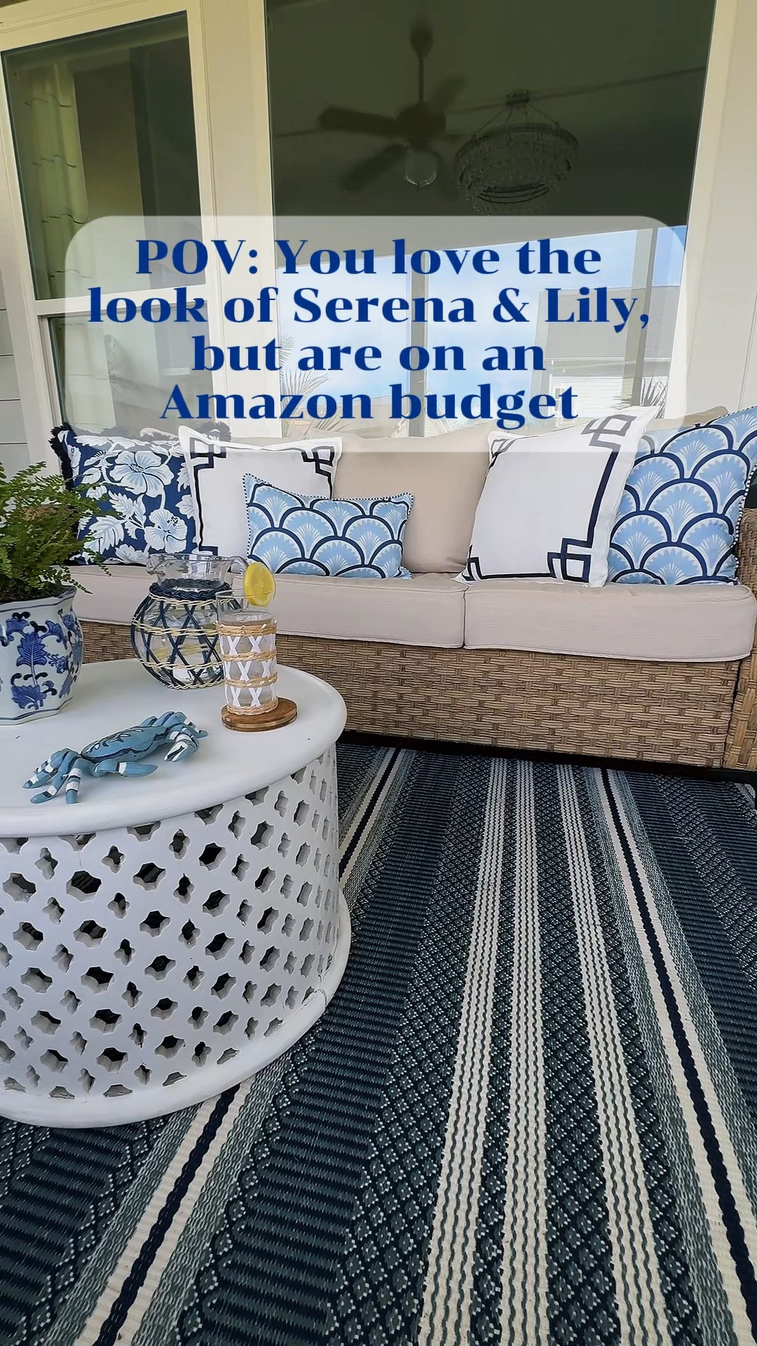 Obsessed with these indoor/outdoor pillows that bring the coastal designer look without the designer price. Styled them inside and out—and they work everywhere.

✨ Serena & Lily vibes, Hofdeco price tag.
🛒 Tap to shop my exact picks on LTK!

#LTKhome #LTKstyletip #coastalgrandmillennial #blueandwhitehome #coastaldecor #serenaandlilylookforless #indooroutdoorliving #homedecorinspo #robinwarzinteriors #budgetfriendlystyle #ltkoutdoors

#LTKFindsUnder50 #LTKHome