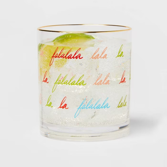 14oz Plastic Falalalala Glass - Threshold™ | Target