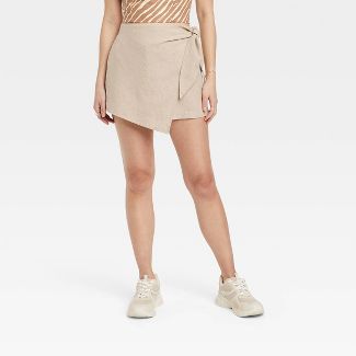 Women's High-Rise Pull-On Linen Shorts - A New Day™ | Target