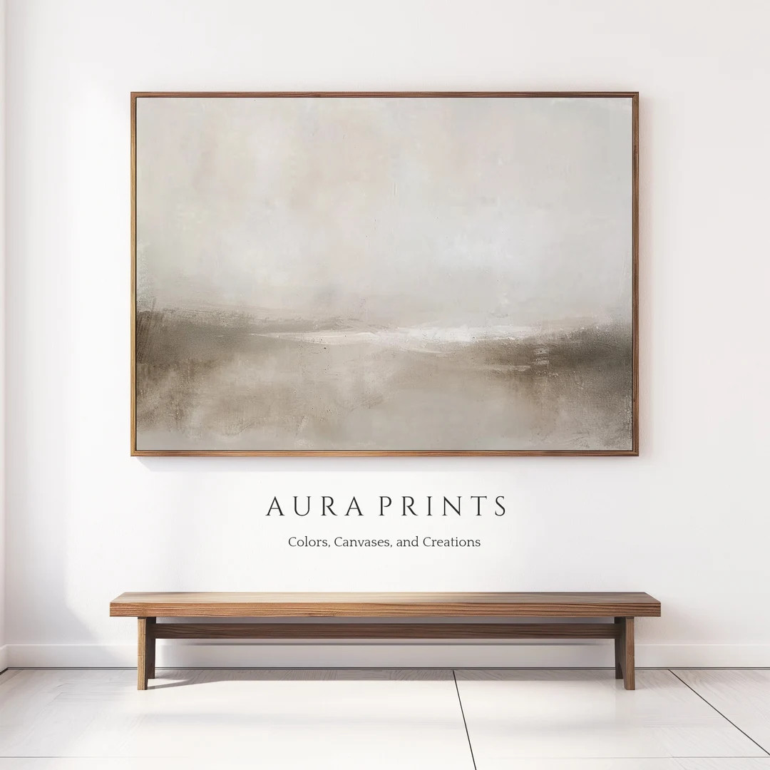 Misty Horizon Abstract | Abstract Art | Muted Tones Painting | Contemporary Wall Art | Digital Do... | Etsy (US)