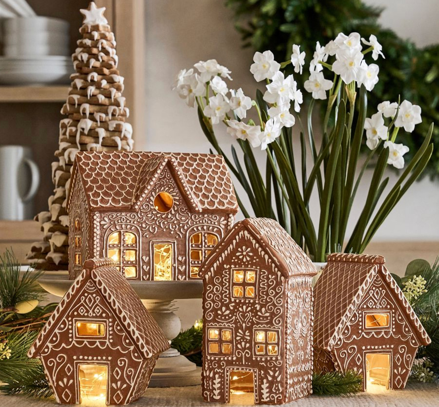 Handcrafted Gingerbread Village Houses Christmas Decor  

 #LTKHoliday #LTKSeasonal #LTKHome
