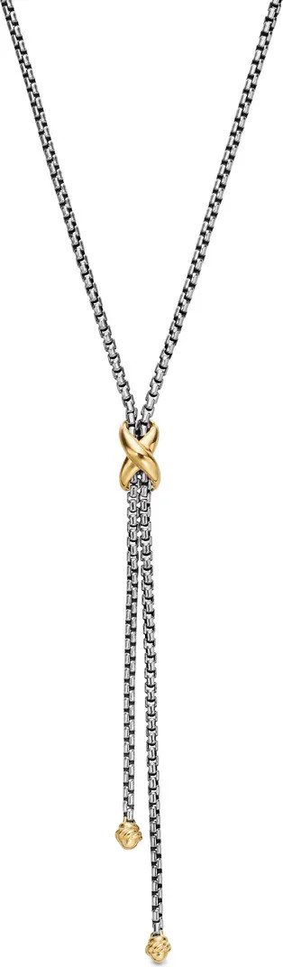 Petite X Lariat 18K Gold Y-Necklace | Nordstrom