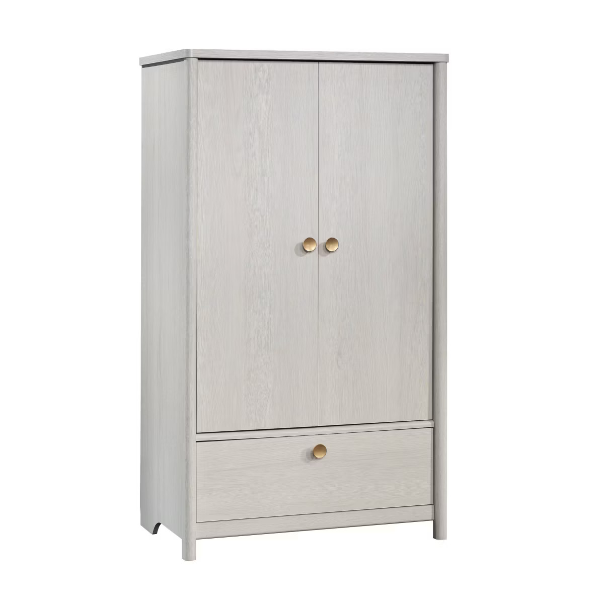 Dover Edge Armoire Glacier Oak - Sauder: Freestanding Dresser with Garment Rod & Adjustable Shelf | Target