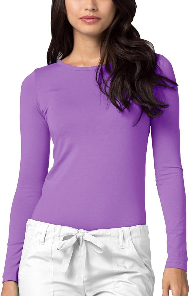 Adar Underscrubs for Women - Long Sleeve Underscrub Comfort Tee | Amazon (US)