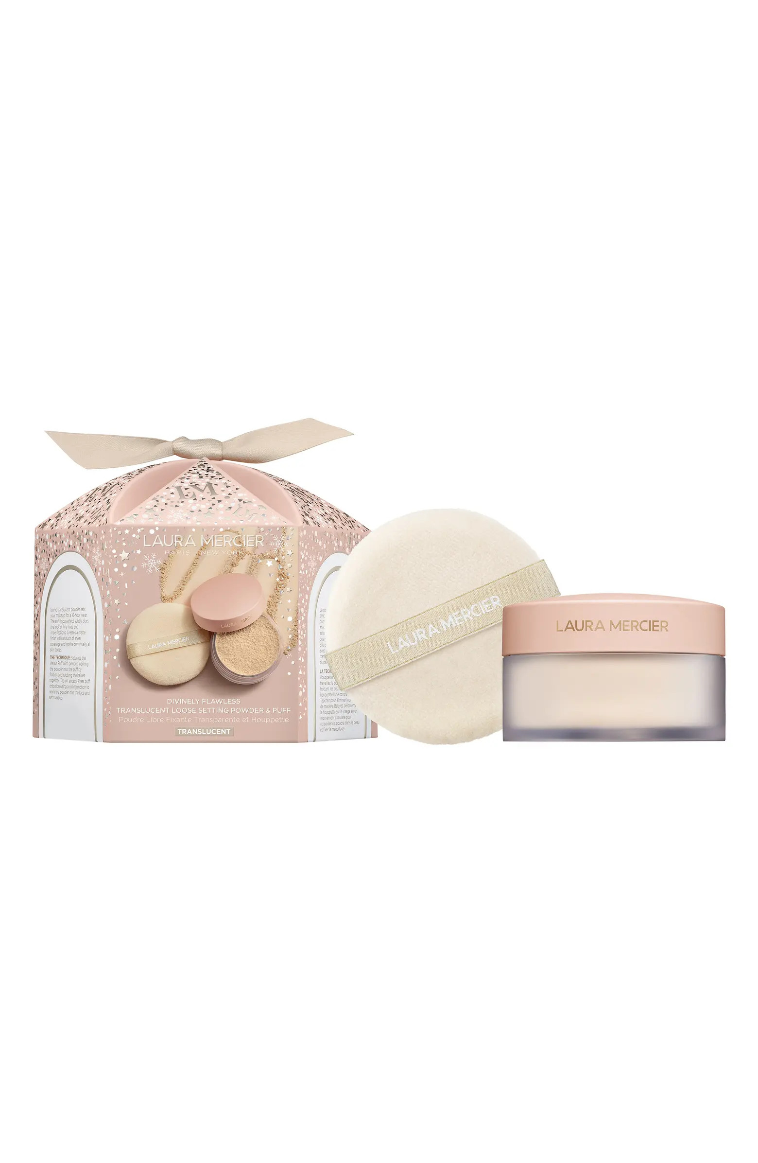Laura Mercier Divinely Flawless Translucent Loose Setting Powder & Puff Set | Nordstrom | Nordstrom