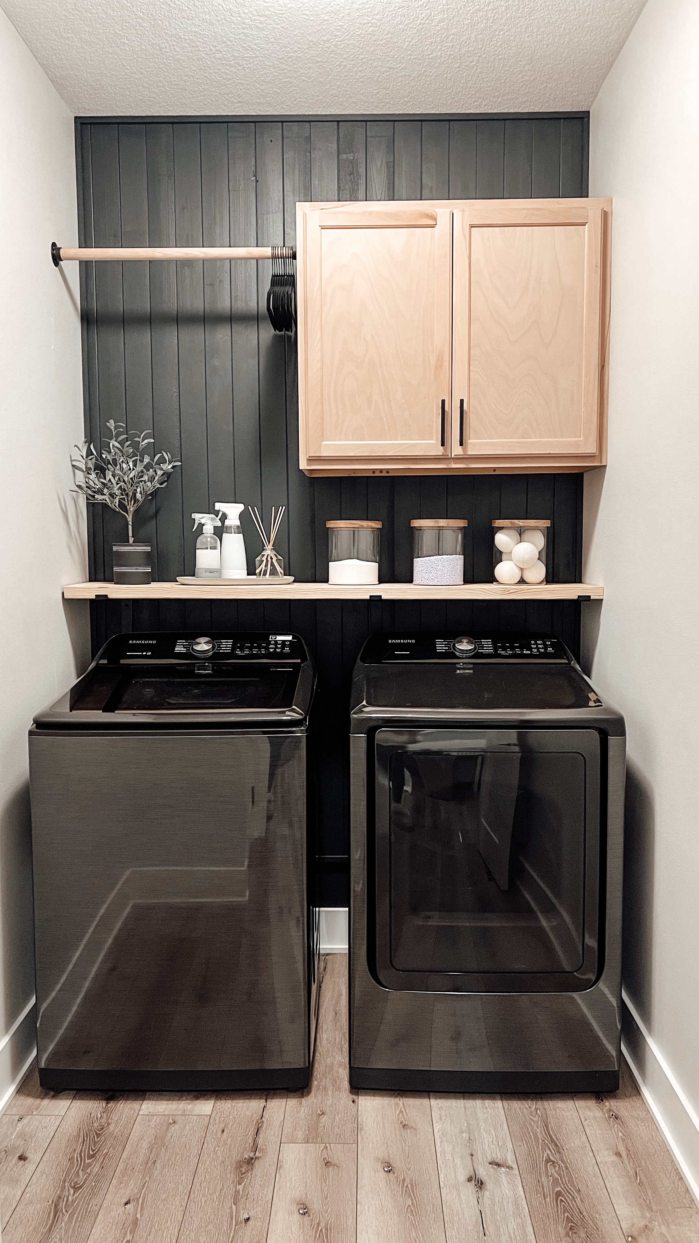 Small Laundry Room Makeover. Laundry room design, laundry room inspo. 

#LTKFindsUnder100 #LTKHome #LTKFamily