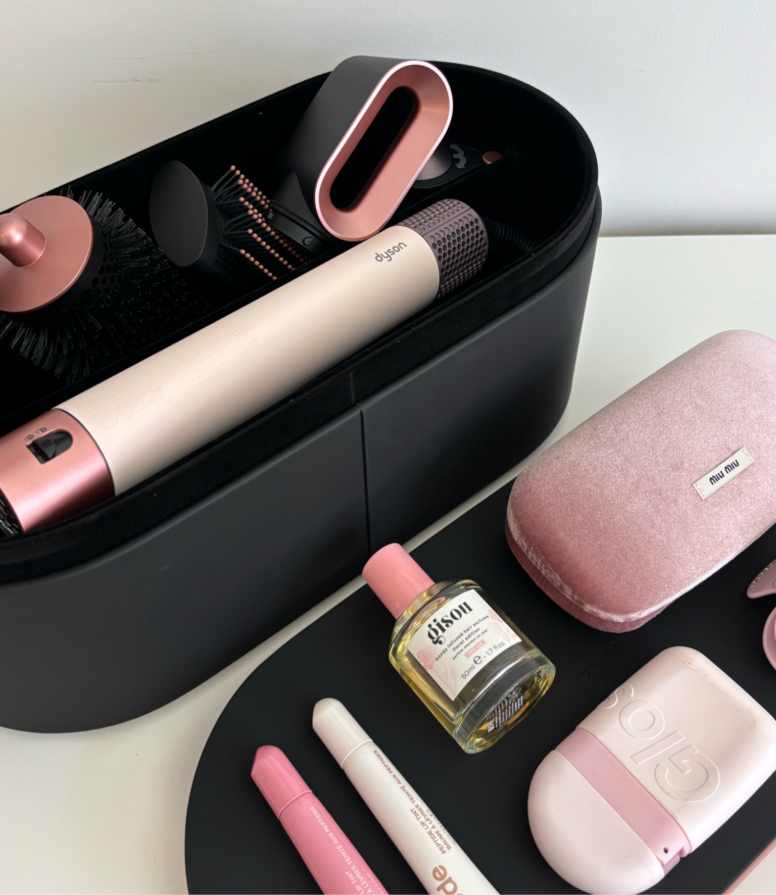 obsessed with my new pink dyson 🥹🌸🤍