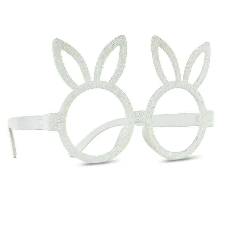 Easter White Glitter Bunny Glasses, by Way To Celebrate | Walmart (US)