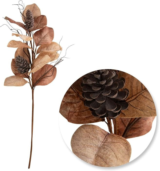 Hobby Lobby Magnolia Leaf & Pinecone Spray - Tallo artificial, 38 x 15 pulgadas | Amazon (US)